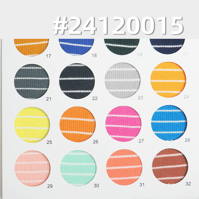 Knit Striped Fabric | Snake Bone Pattern Stretch Knit | Textured Pleated Stripe Fabric | Top, T-Shirt, Base Layer Fabric