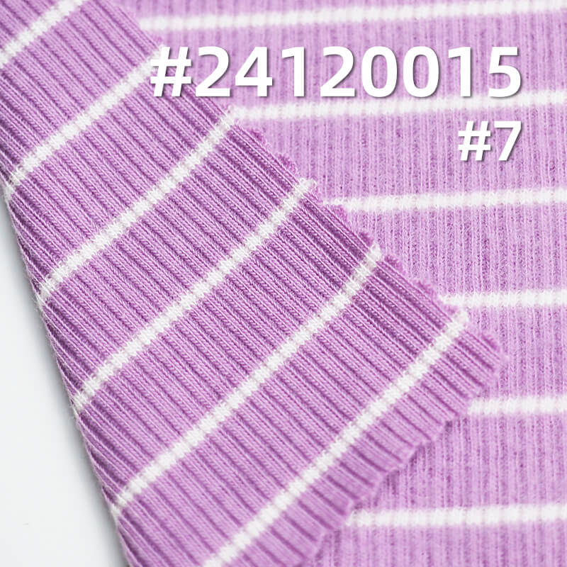 Knit Striped Fabric | Snake Bone Pattern Stretch Knit | Textured Pleated Stripe Fabric | Top, T-Shirt, Base Layer Fabric