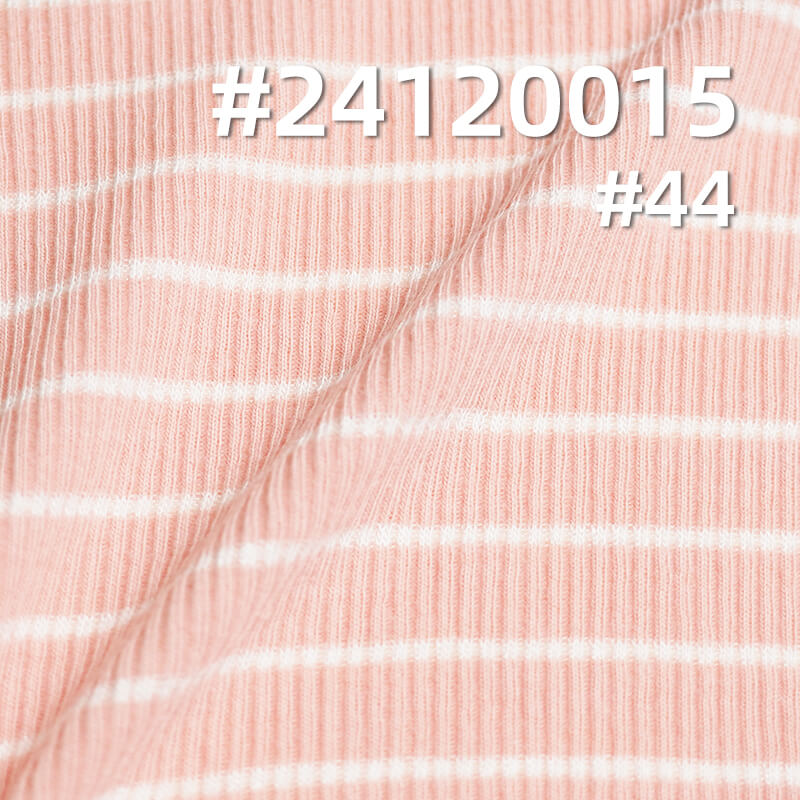 Knit Striped Fabric | Snake Bone Pattern Stretch Knit | Textured Pleated Stripe Fabric | Top, T-Shirt, Base Layer Fabric