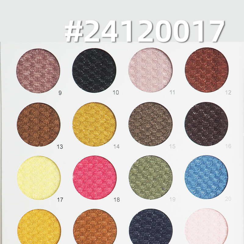 Knit Waffle Fabric | 220g/m² Stretch Jacquard Knit | Textured Waffle Weave |Cardigan, Jacket, Top Fabric