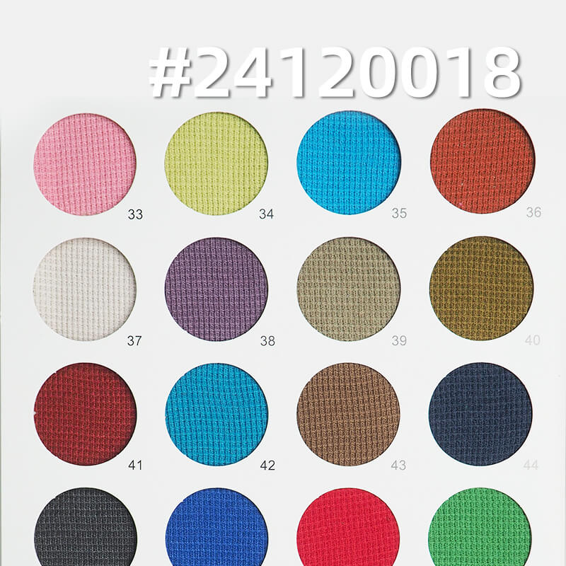 Jacquard Knit Fabric | Cross Cord Waffle Weave | 310g/m² Textured Knit Fabric | Pants, Tops, Jackets Fabric