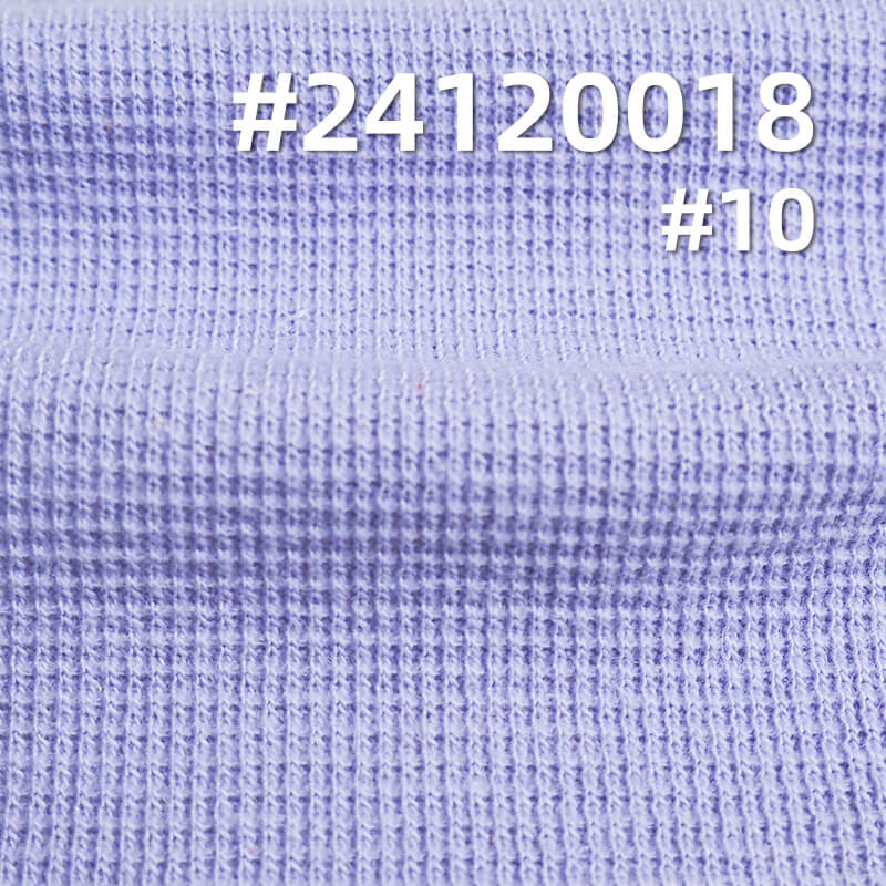 Jacquard Knit Fabric | Cross Cord Waffle Weave | 310g/m² Textured Knit Fabric | Pants, Tops, Jackets Fabric