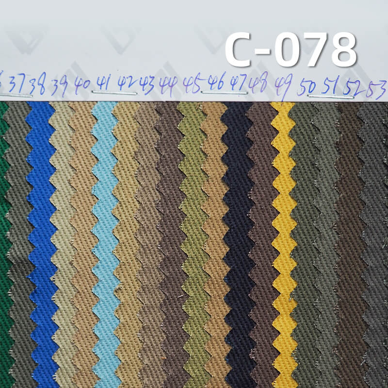 Cotton Dyed Fabric | 3/1 "S" Heavy Twill Fabric | 280g/m² Autumn/Winter Pure Cotton Corduroy | Hats, Bags, Suits, Skirts, Pants, Casual Outerwear Material