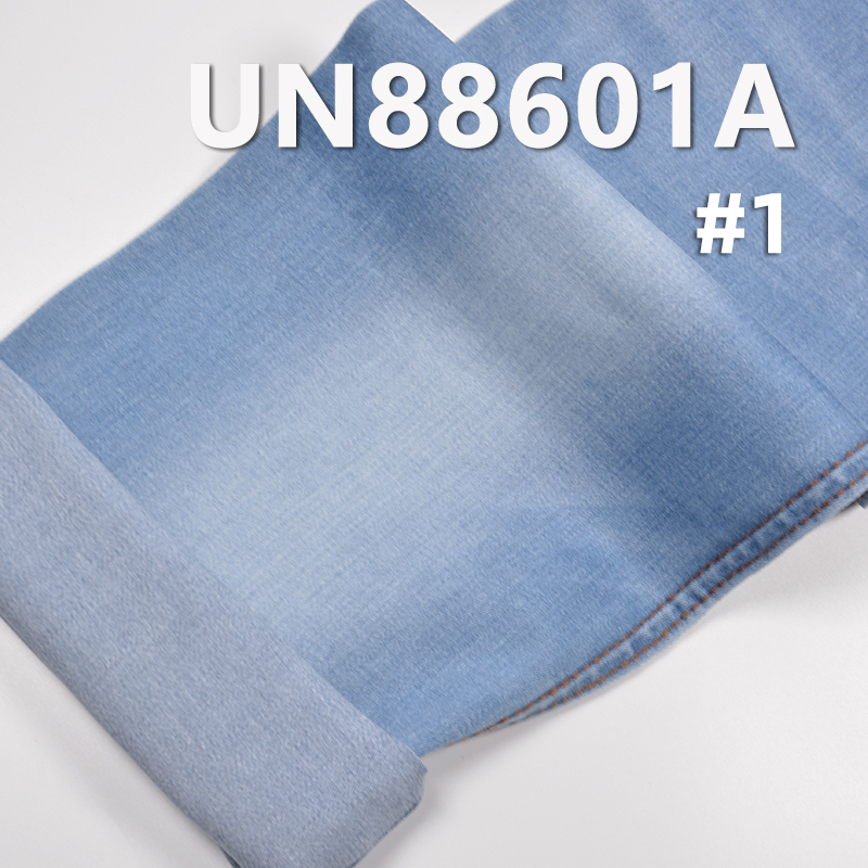 Mercerized Denim | 9.6oz Cotton Stretch Cross Slub Denim | 3/1 "Z" Twill Stretch Fabric | Jeans, Skirts, Shirts Fabric