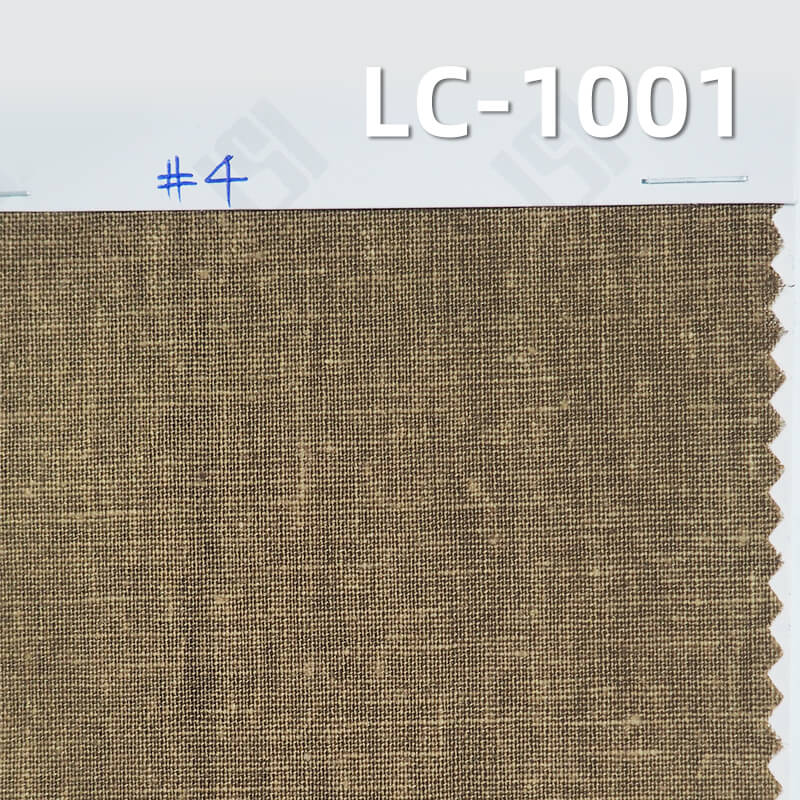 [Special Price] 5.7oz Linen Cotton Dobby Weave | Lightweight Linen Cotton Fabric for Spring-Summer | Skirts, Pants, Casual Jackets