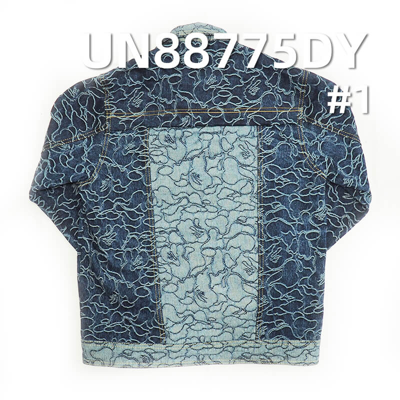 13oz 100% Cotton Jacquard Denim Fabric | Non-Stretch Fall/Winter | Jeans & Streetwear Jacket Material