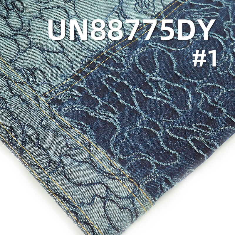 13oz 100% Cotton Jacquard Denim Fabric | Non-Stretch Fall/Winter | Jeans & Streetwear Jacket Material