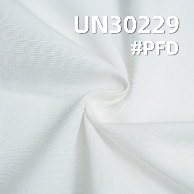 【PFD】Plaid Fabric | 140g/m² Combed Cotton Fabric | 4MM*4MM Semi-Bleached Checkered Fabric | Shirt, Skirt, Blouse Material