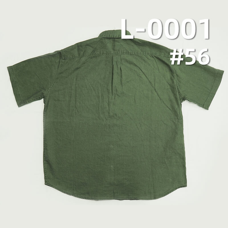 Linen Plain Weave Fabric | 206g/m² Heavyweight Dyed Fabric | Solid Color | Dresses, Pants, Tops Fabric