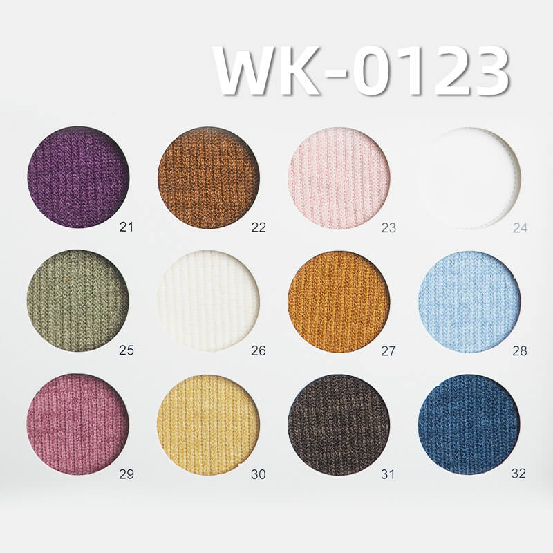 Knit Stretch Rib Fabric | 300g/m2 Polyester-Spandex Fabric | Fabric for Tops, Skirts ,Wide-Leg Pants