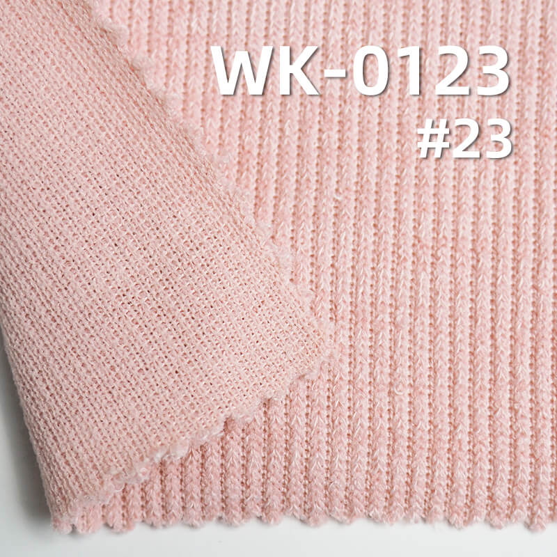 Knit Stretch Rib Fabric | 300g/m2 Polyester-Spandex Fabric | Fabric for Tops, Skirts ,Wide-Leg Pants