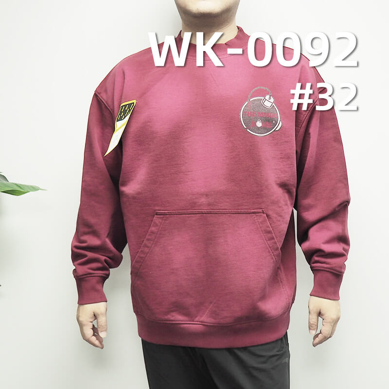 100% Cotton Knit Fabric | 380g/m² Trendy Thick Fleece Sweatshirt | Sweatshirt casual sportswear Jackets Fabric