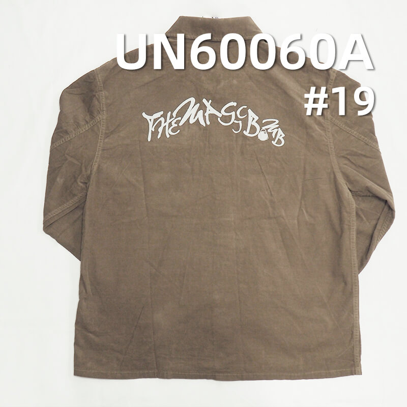 170g/m² 100%  Cotton 20 W Corduroy | Black Printed Fabric | Hats, Trousers, Skirts, Cotton Jackets