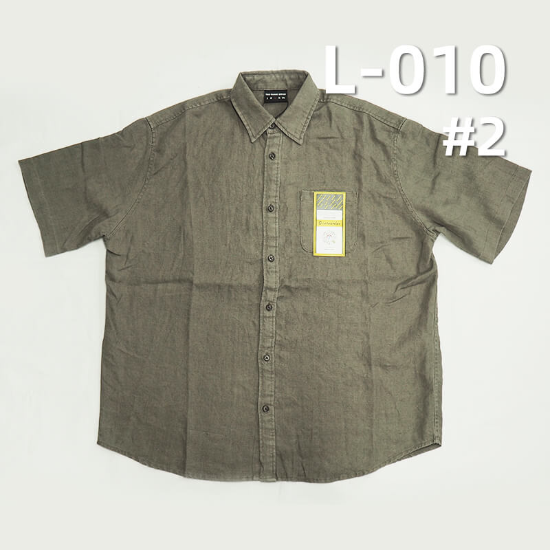 Pure Linen Dyed Fabric | 260g/m² Solid Color Linen | Plain Weave Linen | Hanfu, Dresses, Pants, Shirt Fabric