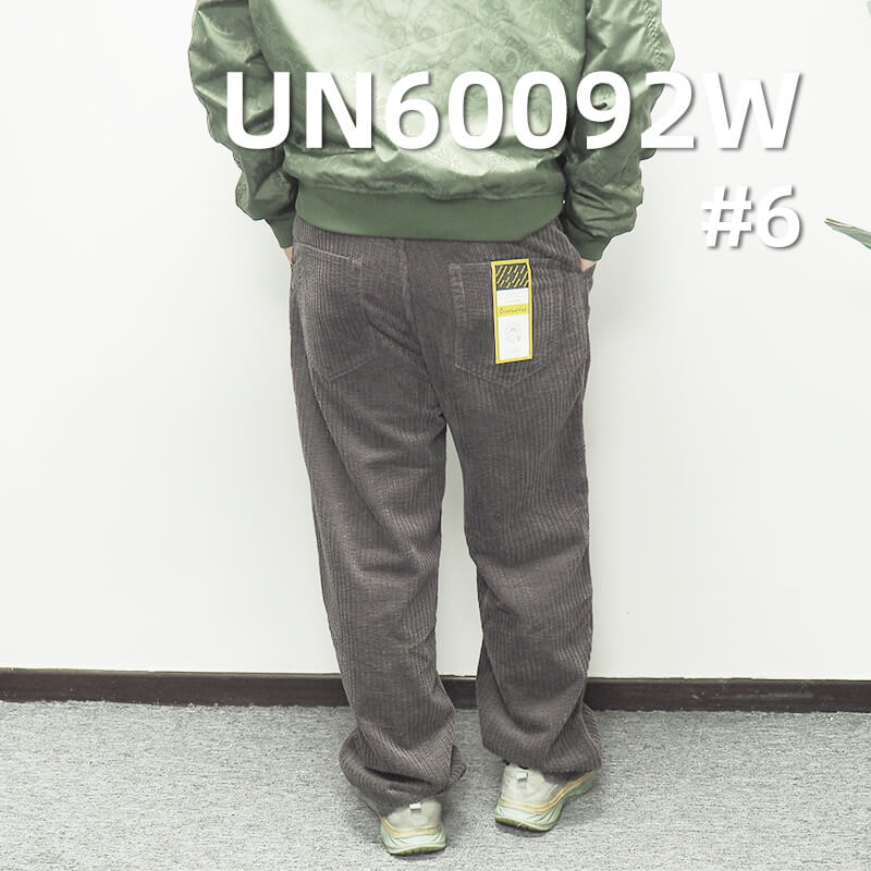 290g/m² Cotton Corduroy | 6-Wale Parent-Child Striped Washed Corduroy | Fabric for Pants, Skirts, Hats, and Casual Jackets