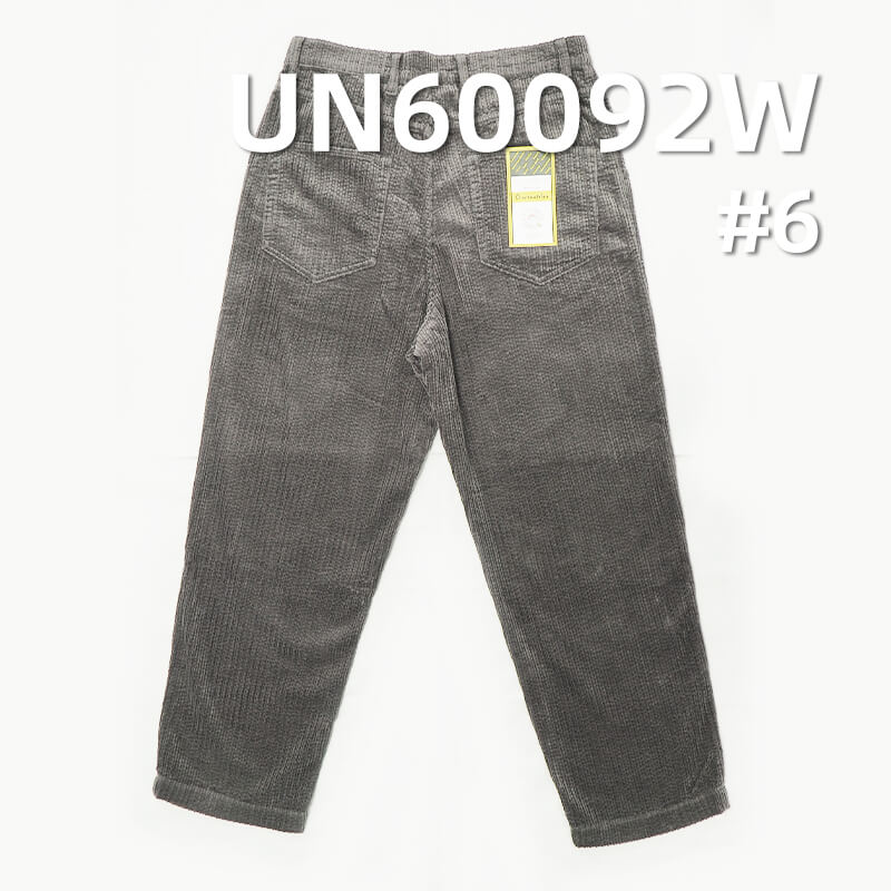 290g/m² Cotton Corduroy | 6-Wale Parent-Child Striped Washed Corduroy | Fabric for Pants, Skirts, Hats, and Casual Jackets