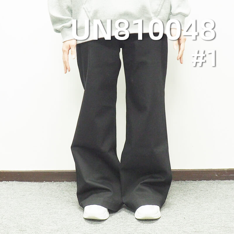 4-Way Stretch Denim | 10oz Thermal Denim | Black Face & Black Back Fabric | Warm Fleece Lining | Fabric for Jeans, Skinny Pants, Skirts & Shirts