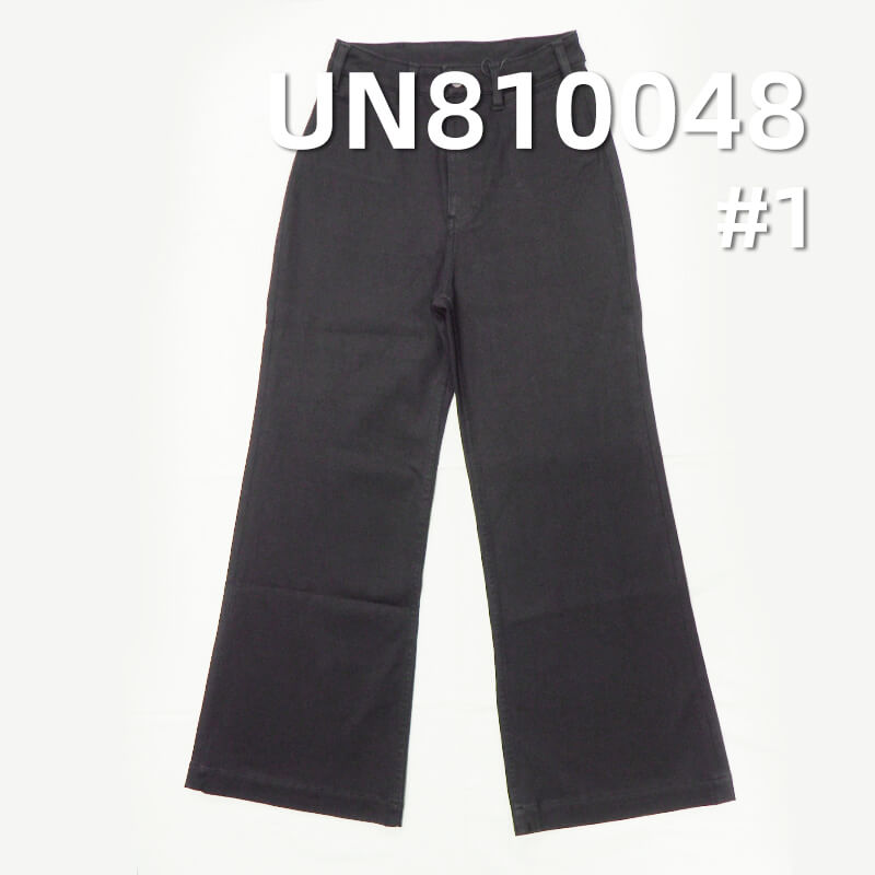 4-Way Stretch Denim | 10oz Thermal Denim | Black Face & Black Back Fabric | Warm Fleece Lining | Fabric for Jeans, Skinny Pants, Skirts & Shirts