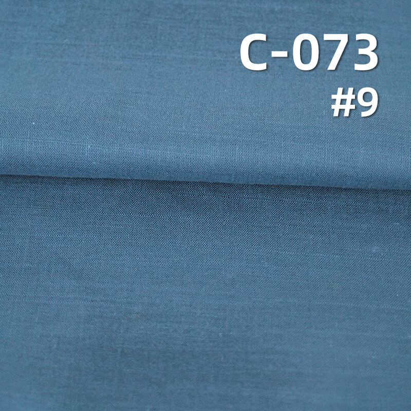 100% Cotton Dyed Fabric | Cross Slub Plain Fabric | 78g/m² Lightweight Slub Cotton Fabric | Skirts, Pants, Shirts Material
