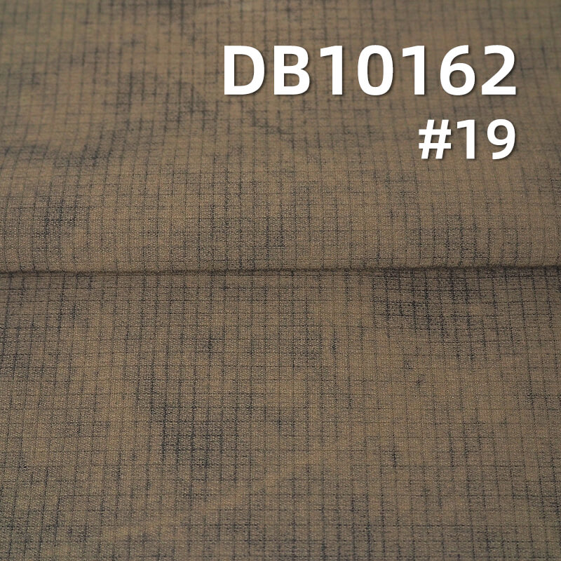 180g/m² Nylon Stretch Check Dyed Fabric | Four-Way Stretch | Mud-Dyed Single Check |Sportswear, Jackets, Climbing Fabric