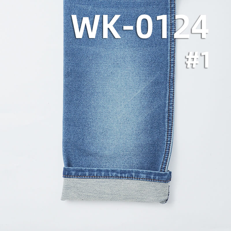 Stretch Knit Denim | 350g/m² Knit Stretch | Cotton Elastane Indigo Knit Terry Denim | Jeans, Jackets, Outerwear Fabric