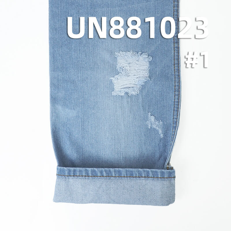 Slub-Look Desized Denim | 10.9 oz Cotton-Viscose Denim Fabric | Woven 4/1 Right Twill | Jeans, Skirts & Shirts Fabric