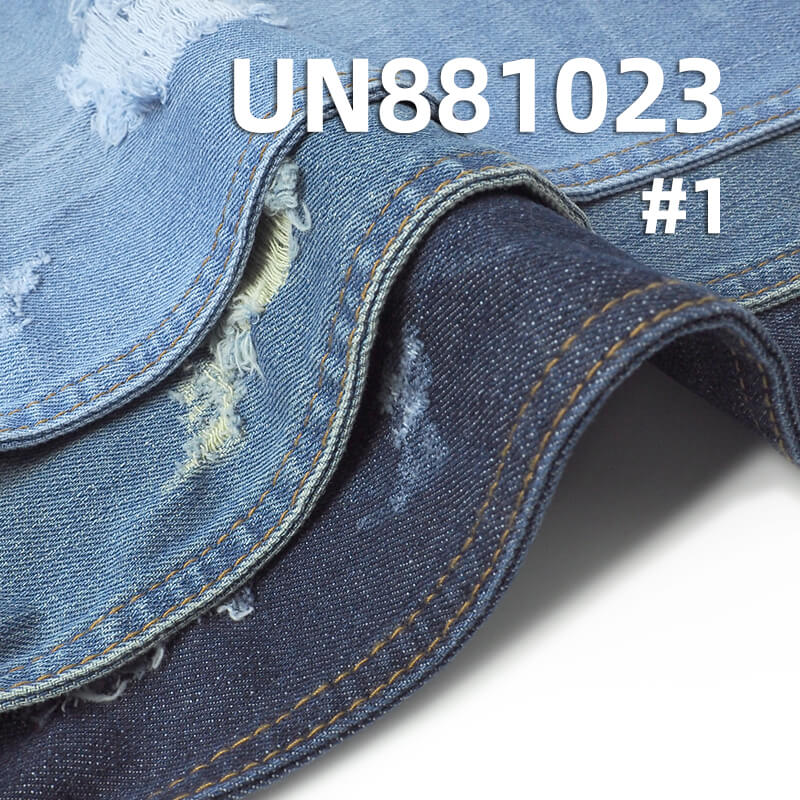 Slub-Look Desized Denim | 10.9 oz Cotton-Viscose Denim Fabric | Woven 4/1 Right Twill | Jeans, Skirts & Shirts Fabric