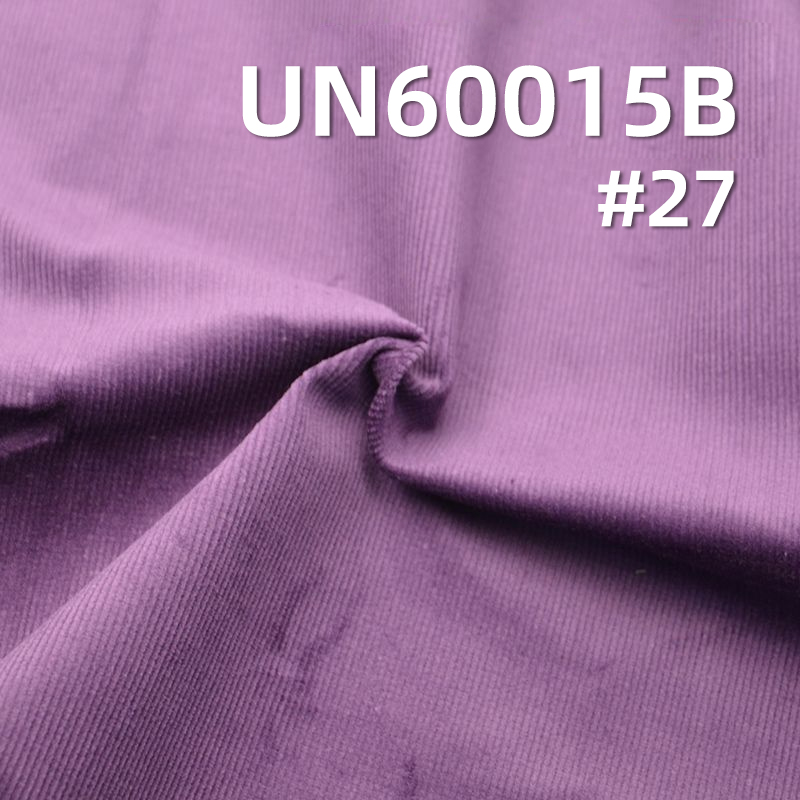 Cotton Stretch Dyed Corduroy | 310g/m² Cotton-Spandex | 16W Corduroy with Fleece Bottom | Versatile Fabric for Hats, Pants, and Outerwear