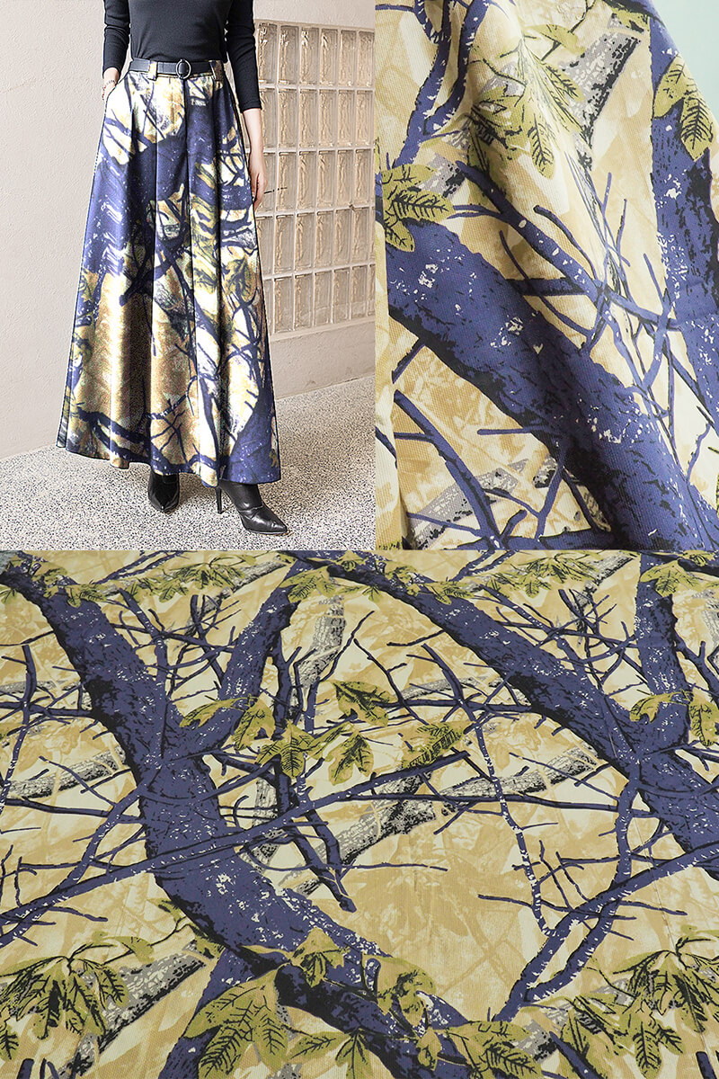 139 g/m² All-Cotton Printed Plain Weave Fabric | Jacquard Fabric | Dress, Skirt, Top Material