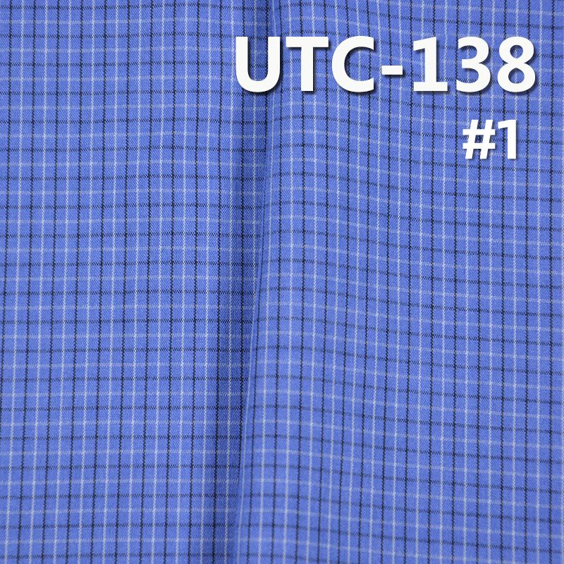 100%Polyester Yarn Dyed Check Fabric 55/56" 140g/m2 UTC-138