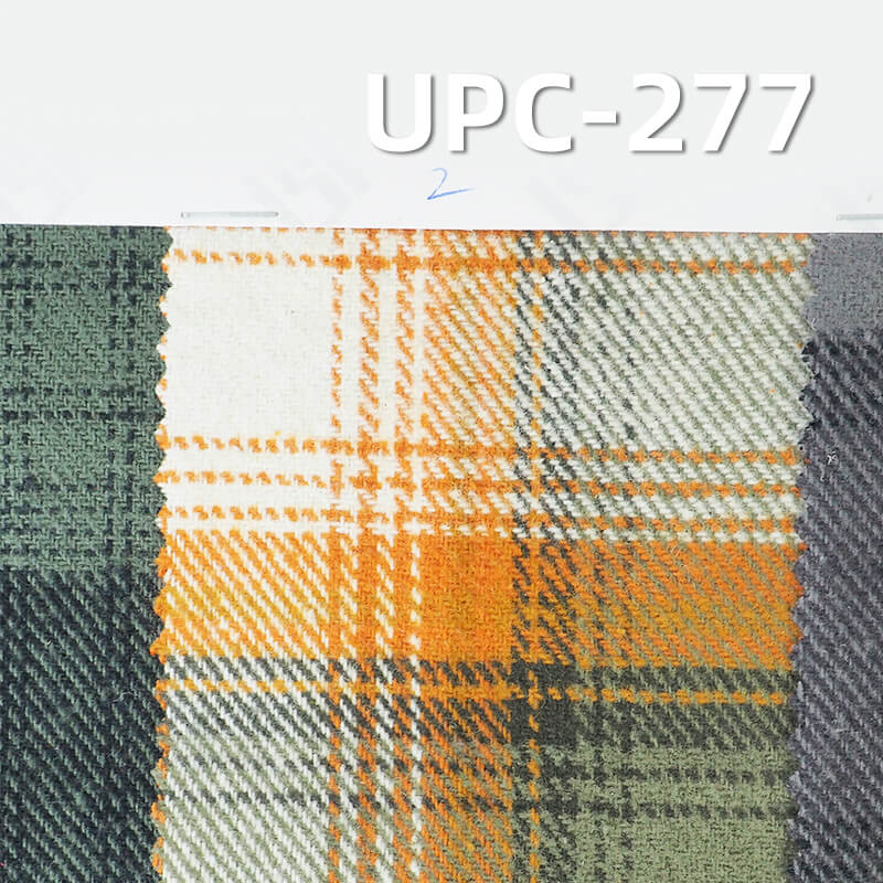 300g/m² Yarn-Dyed Plaid Fabric | 100% Cotton Double-Sided Fleece | Fall-Winter Skirt & Shirt Material