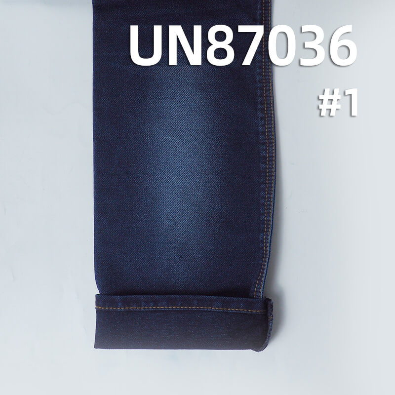 Indigo Knit Denim Fabric | 318g/m2(9.4oz) Cotton-Spandex Knit Stretch | Denim Blue Twill Cloth |Jeans,  Sweatshirt, and Outerwear Material