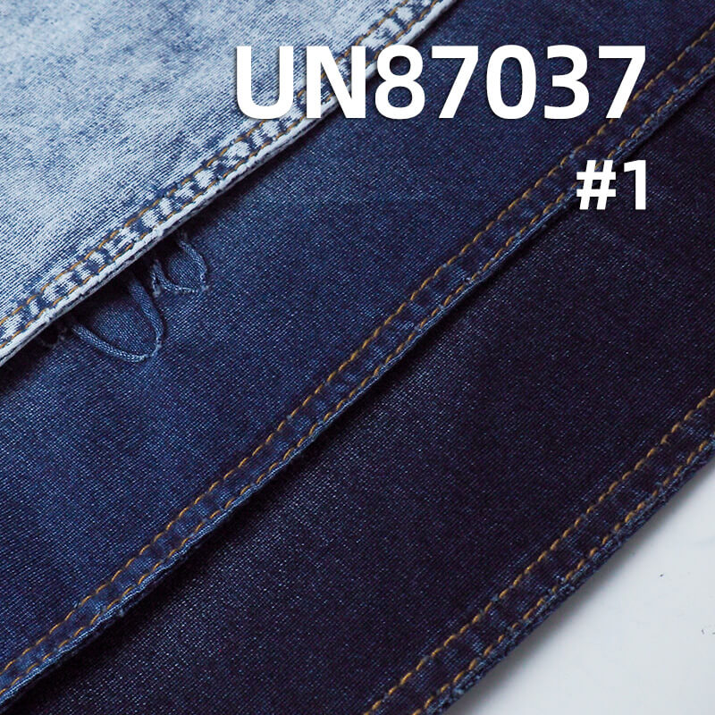 Indigo Knit Denim Fabric | 187g/m2(5.5oz) All-Cotton Knit Denim | Denim Blue Plain Weave Cloth | Stretch Jeans, Denim Skirt, and Top Material