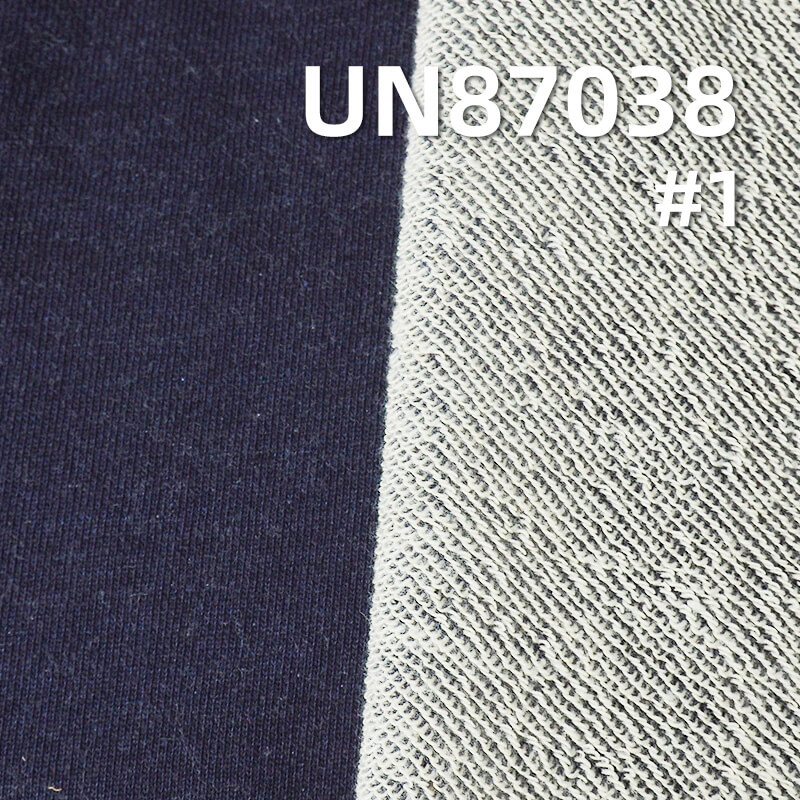 Indigo Knit Denim Fabric | 340g/m2(10 oz) All-Cotton Knit Denim | Denim Blue Sweatshirt Cloth | Stretch Jeans, Sweatshirt, and Outerwear Material