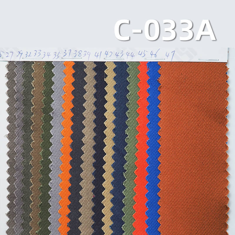 100% Cotton Dyed Fabric | 275g/m² 3/1 "S"Twill Fabric  | Pants, Skirts, Outerwear Fabric