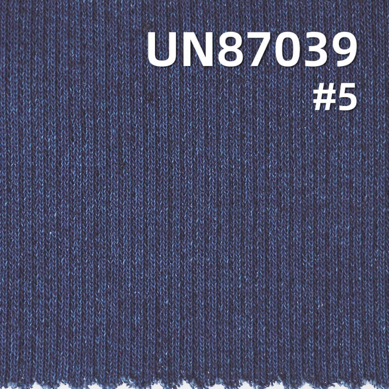Indigo Knit Denim |  1*1Ribbed Cloth |320g/m² (9.4oz) All-Cotton Knit Denim Fabric | Stretch Jeans, Skirt and Shirt Material