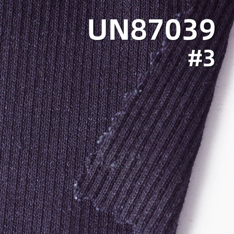 Indigo Knit Denim |  2*2 Ribbed Cloth |320g/m² (9.4oz) All-Cotton Knit Denim Fabric | Stretch Jeans, Skirt and Shirt Material