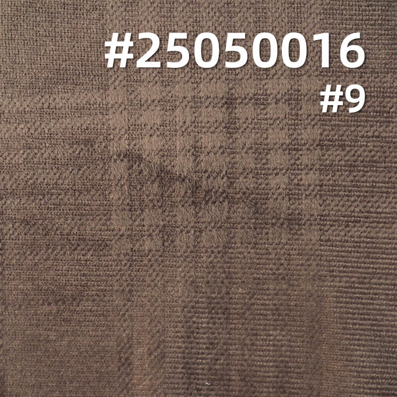 Medium Checkered 3D Embossed Fleece Fabric | 200g/m² Polyester Warp-Knitted Fleece | Suit, Skirt, and Top Material