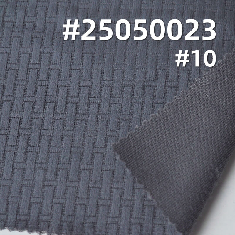 3D Hermès Grid Fleece Fabric | 200g/m² Polyester Warp-Knited Fleece | Suit, Skirt, and Top Material
