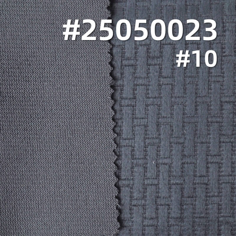3D Hermès Grid Fleece Fabric | 200g/m² Polyester Warp-Knited Fleece | Suit, Skirt, and Top Material