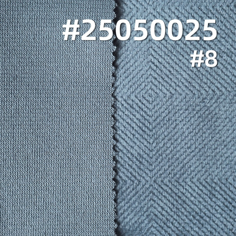 3D Maze Grid Fleece Fabric | 200g/m² Polyester Warp-Knitted Fleece | Suit, Skirt, and Top Material