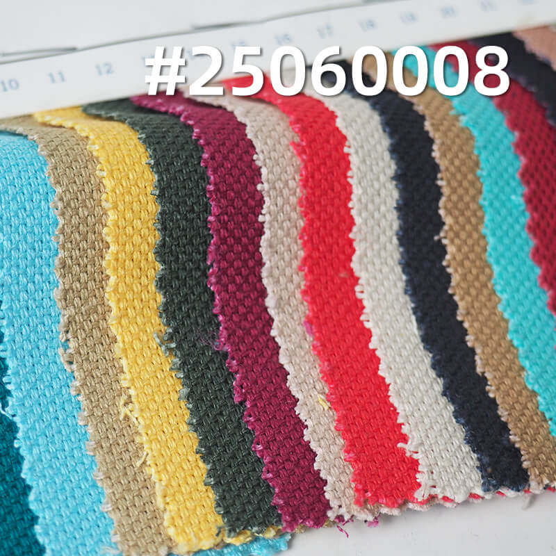 Cross-Texture Canvas Fabric | 380g/m² All-Cotton Double-Warp Single-Weft Canvas | Bag, Shoe, and Apparel Material