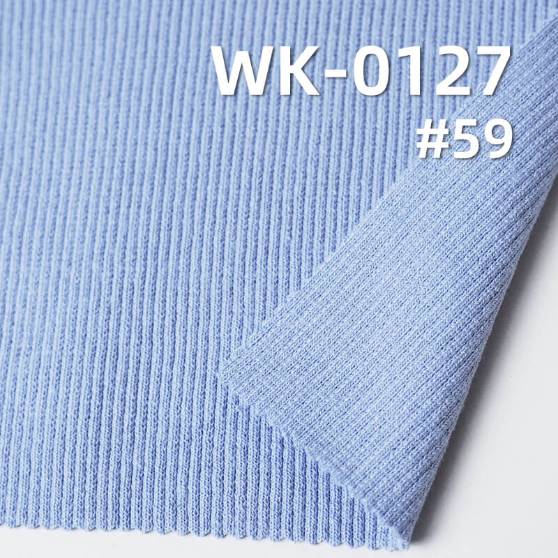 Heavyweight 2*2 Rib Knit | 21s Cotton Spandex Fabric | 380-400gsm Stretch Knit | Fabric for Tops & Base Layers