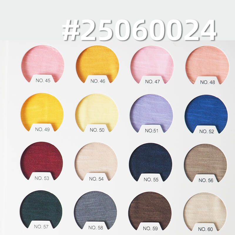 Slub Polyester Spandex Stretch Jersey | 170g/m2 Knit Fabric | For T-shirts, Activewear & Base Layers