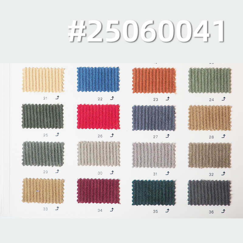 Microfiber 11-Wale Warp Knit Corduroy | 210g/m2 Polyester Fabric | for Pants, Skirts & Jackets