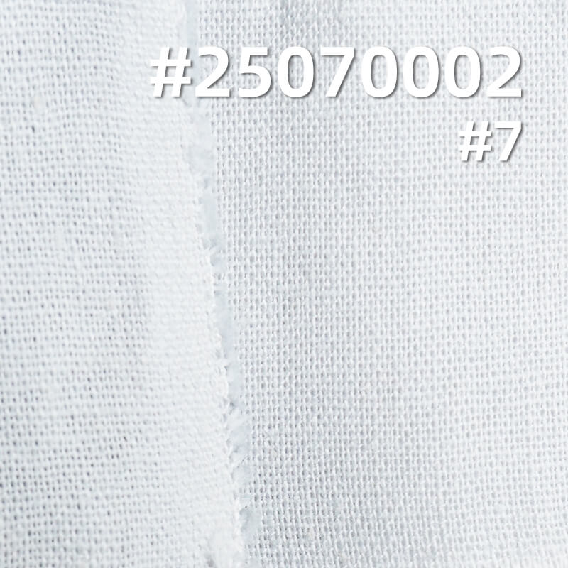 200g/m2 Ramie Cotton Blend Fabric | Solid Color Plain Weave for Dresses, Tops & Trousers