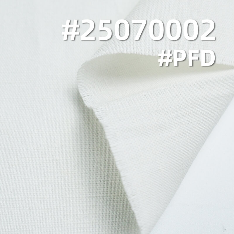 200g/m2 Ramie Cotton Blend Fabric | Solid Color Plain Weave for Dresses, Tops & Trousers