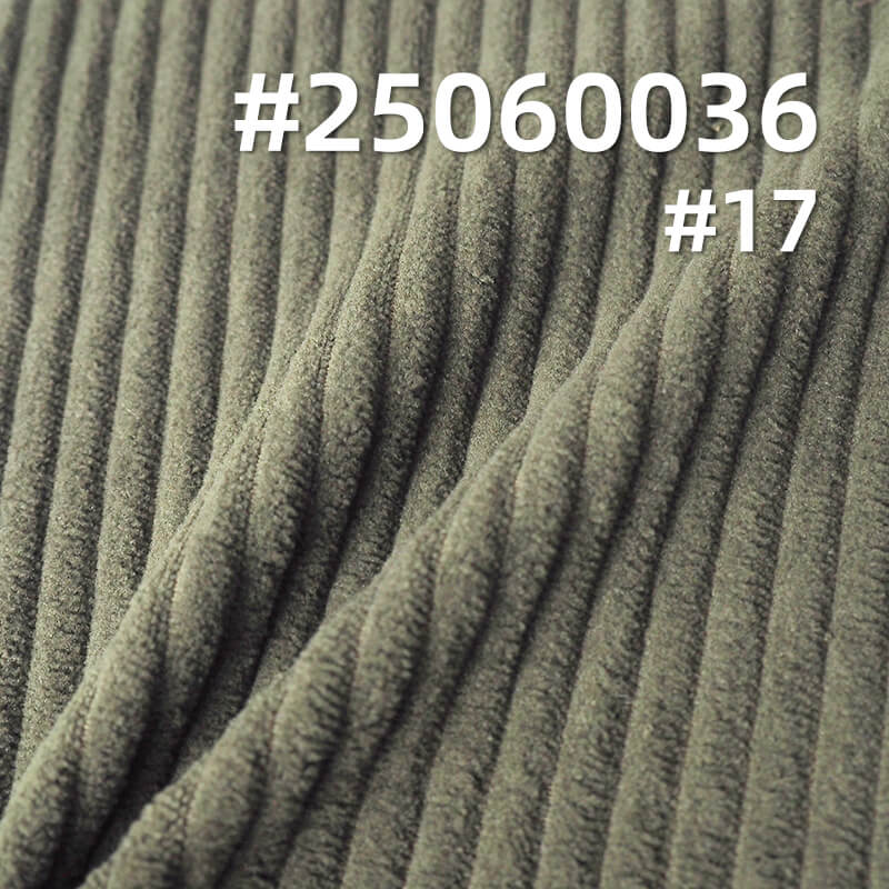 Stretch Wide Wale Corduroy Fabric | 5W Warp-Knit Polyester | 280g/m2 for Jackets, Pants, Hats