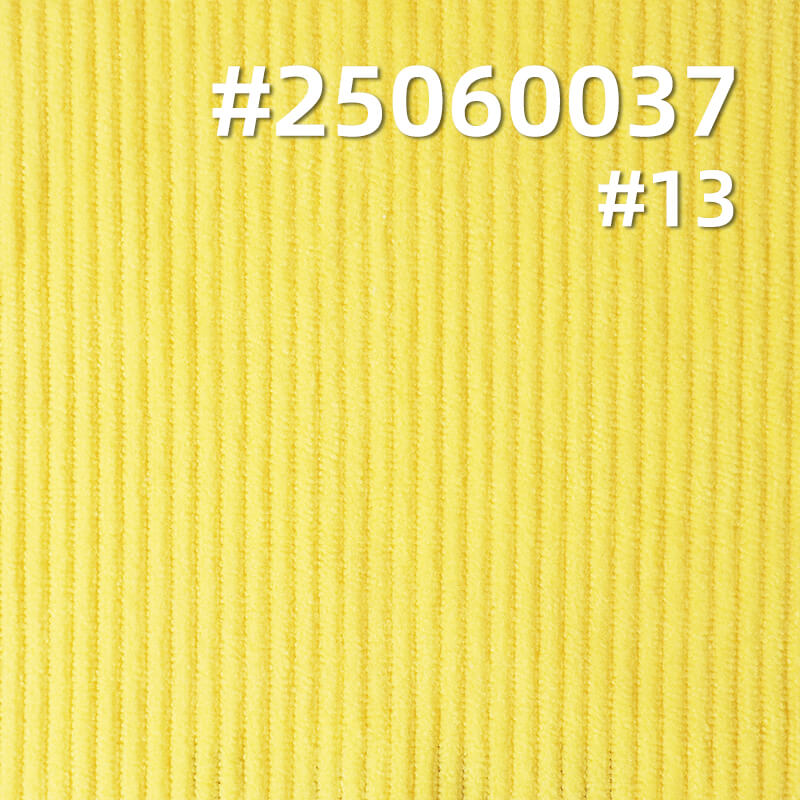 Soft Microfiber Corduroy Fabric | 8 Wale Warp-Knit Stretch Polyester | 220g/m2 for Pants, Skirts, Jackets