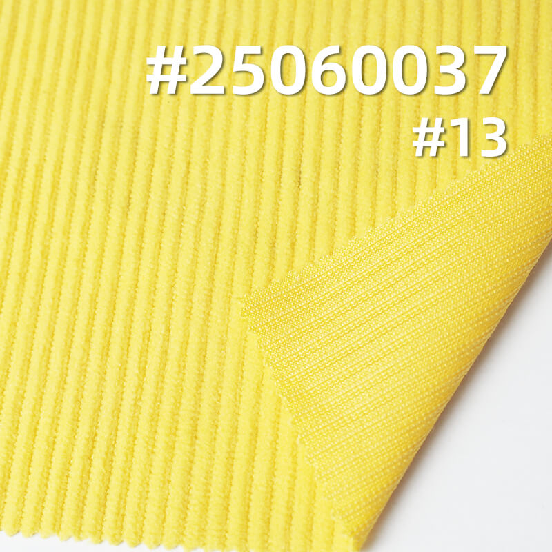 Soft Microfiber Corduroy Fabric | 8 Wale Warp-Knit Stretch Polyester | 220g/m2 for Pants, Skirts, Jackets